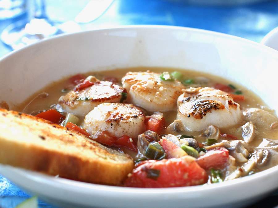 Scallop bowl